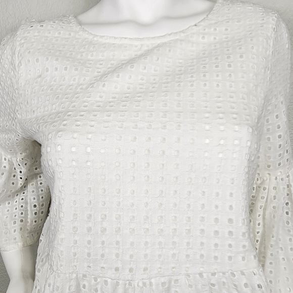 NWOT Jodifl White Eyelet Dress Size Small - Picture 2 of 11